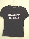 French Kitty Diva Beauty IS Pain Black Baby Doll T Shirt Top for Glamour Girls and Beauty Fiends