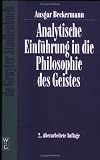 Analytische Einfuhrung in Die Philosophie Des Geistes (De Gruyter Studienbuch)