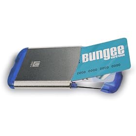 Blue Bungee Cord Credit Business Card Case-Small