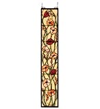 Meyda 6.5 Wide 36.5 High Poppies Sidelight Window 73266