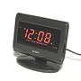 Sharp SPC061 Red LED Plasma-TV Style Alarm Clock (Silver)
