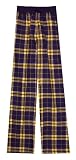 Navy & Gold Plaid Youth Flannel Lounge Pants for boys