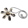 Brooch Cum Pendant Gold Plated Sterling Silver Jewelry 2.25 inches