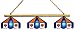 Imperial New York Knicks Licensed Three Shade Stained Glass Billiard Table Lamp