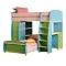 Sunday Funnies Loft Bunk 78-1/2" x 84-3/8" x 66-1/4"H