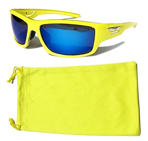 VertX Polarized Neon Sunglasses Sport Cycling Running Outdoor & Microfiber Pouch
