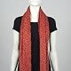 Polka Dot Wool Scarf (Coral Red)