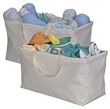 Household Essentials 2213 Rectangular Krush Storage Container in Natural Color