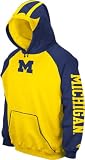 Adidas Michigan Wolverines Mens Fleece Helmet Hoodie