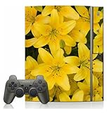 Yellow Lilly Skin for Sony Playstation 3 Console
