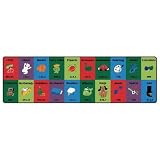 Printed Dewey Decimal Horizontal Runner Kids Rug Size: 10' x 3'