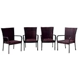 Ferndale Outdoor Wicker Chairs (Set of 4)