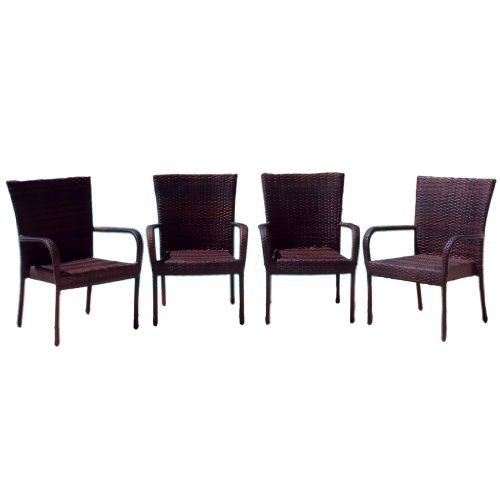 Ferndale Outdoor Wicker Chairs (Set of 4)