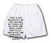 White Boxer Short with Time is not measured by the passing of years but by what one does, what one feels, and what one achieves. - Jawaharlal Nehru