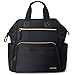 Skip Hop Diaper Bag Backpack, Mainframe Large Capacity Wide Open Structure, Black with Gold Trim