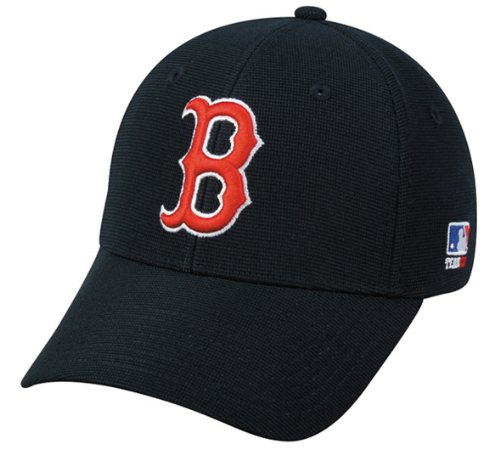 MLB BAMBOO Flex FITTED Med/Lg Boston RED SOX Home Navy 