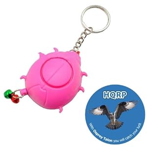 HQRP Dog Anti-Bark Emergency Alarm Gift Keychain, Self Defense plus HQRP Coaster