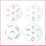 KonadStampingNailArt4xImagePlateM-56+m41+m25+m36forstampingnailart