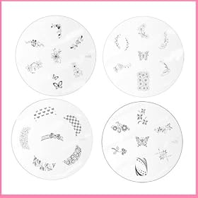 Konad Stamping Nail Art 4x Image Plate M-56+m41+m25+m36 for stamping nail art