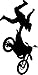 Motocross Wall Decal Sticker 5 - Decal Stickers and Mural for Kids Boys Girls Room and Bedroom. Dirt Bike Wall Art for Home Decor and Decoration Ð Extreme Sports Motocross Bike Silhouette Mural