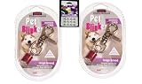 SET OF 2 - SMALL - RED / WHITE / BLUE - Pet Blinkers w/6 FREE BATTERIES