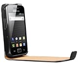 Produkt-Bild: mumbi Premium Ledertasche Flip Case f&uuml;r Samsung Galaxy Ace S5830 S5830i