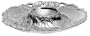 Arthur Court Magnolia 14-Inch Round Chip and Dip Tray
