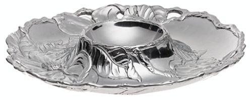 Arthur Court Magnolia 14-Inch Round Chip and Dip Tray