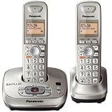 Panasonic KX-TG4022N DECT 6.0 PLUS Expandable Digital Cordless Phone and Answering System with 2 Handsets