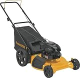 Poulan Pro PR550N21RH3 3 in 1 Side Discharge, Mulch and Bag with High Wheel Push Mower, 21-Inch