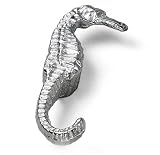 Laurey 56160 Oceana Sea Horse 2-1/2-Inch Diameter Knob, Silverado
