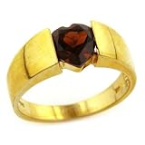 14K 7mm Heart Shape Garnet