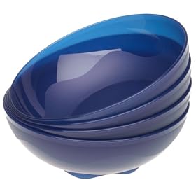 Set of 4 Tupperware Open House Individual Bowls, Sapphire