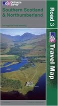 Southern Scotland and Northumberland (OS Travel Map - Road Map): For regional route planning