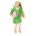 Karina Grace in Pj's, Green Robe & Slippers