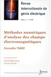 Numelec'2000 methodes num�riques d'analyse des champs electromagnetiques revue I