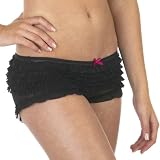 Xhilaration Ruffle Mesh Boyshort Ebony