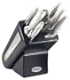 Cuisinart Continental 8-Piece Stainless-Steel Knife Set with Black Block