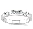 10k White Gold or Yellow Gold Channel-Set Diamond Band (H/I2-I3, 1/4 ct. tw.)