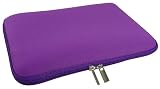 GAGS Packard Bell Dot S/P Series Zipped Waterproof Neoprene PURPLE Sleeve / Case / Pouch 10" 10.1"
