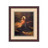 Christ in Gethsemane Framed Lithograph - 29.13x25