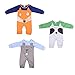 AJia Baby Boy Romper Cute Animal Shapes Clothes 3 Color for 3-24 Months Boys