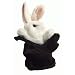 Folkmanis White Rabbit in Hat Hand Puppet