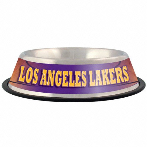 Los Angeles Lakers Stainless Steel Dog Bowl