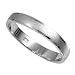 Sterling Silver Ring - Rhodium Plated 3mm Band Width and 9mm Face Height with Satin Finish in Sizes: 6-10