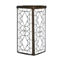 Mr. Light Stained Glass Design Solar Projection Lantern with Bronze Plated Finish