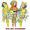 Jammin' Parrots Womens Scoop Neck T-Shirt