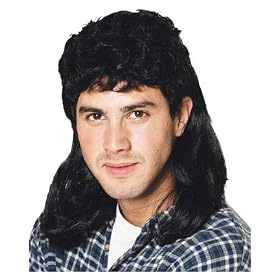 Mullet Wig Black