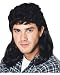 80's Black Mullet Wig