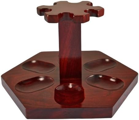 9"x5" Shire PipeTM Rosewood Pipe Stand (Holds Five Pipes)